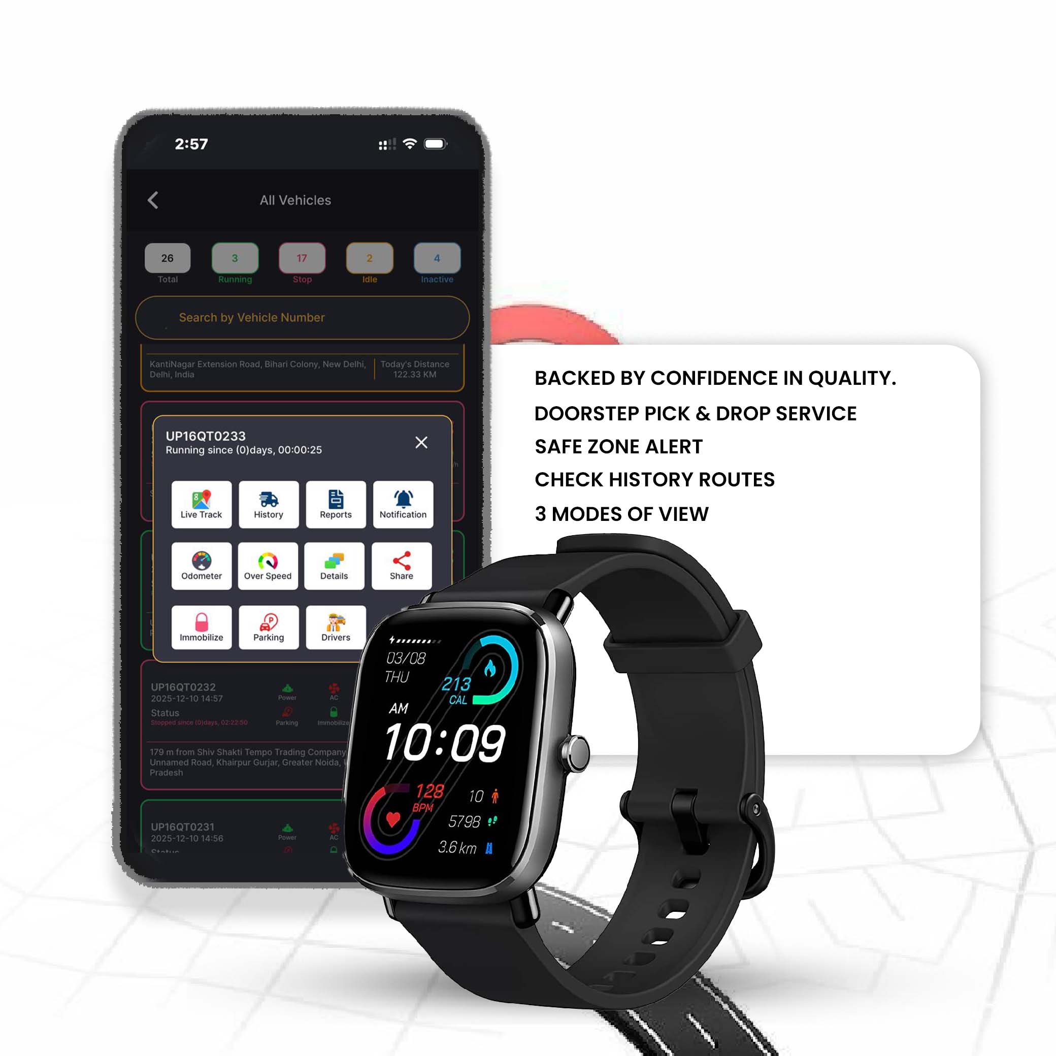 Exohive Digital™ GPS Smartwatch | 1.39" HD Display | 110+ Sports Modes | Heart Rate & SpO2 Monitor | GPS Tracking | Call Function | 7 Days Battery Life