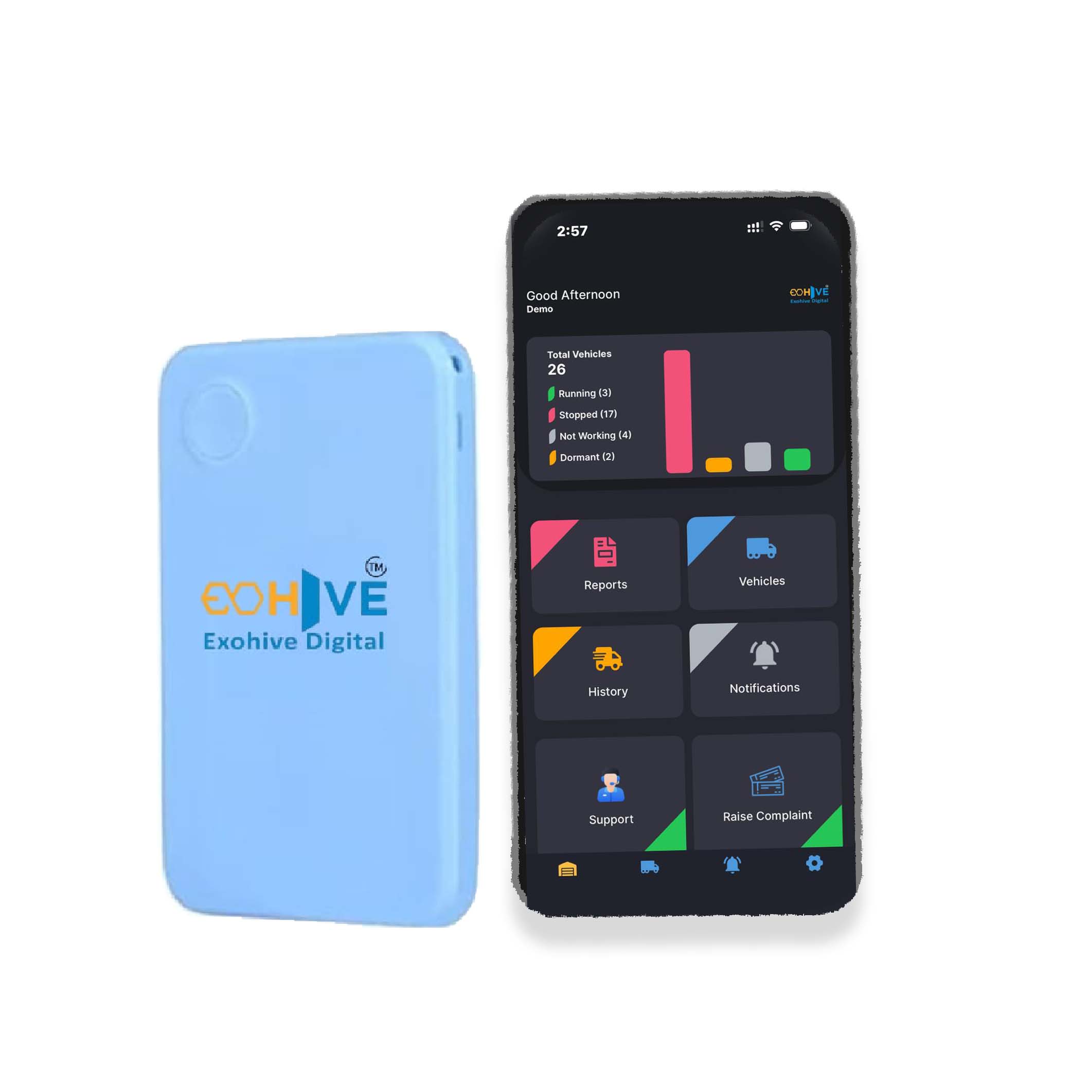Exohive Digital™ 2G ID Card GPS Tracker – Real-Time Location Tracking | SOS Alerts | 1 Year Subscription & SIM Included | Compact & Lightweight