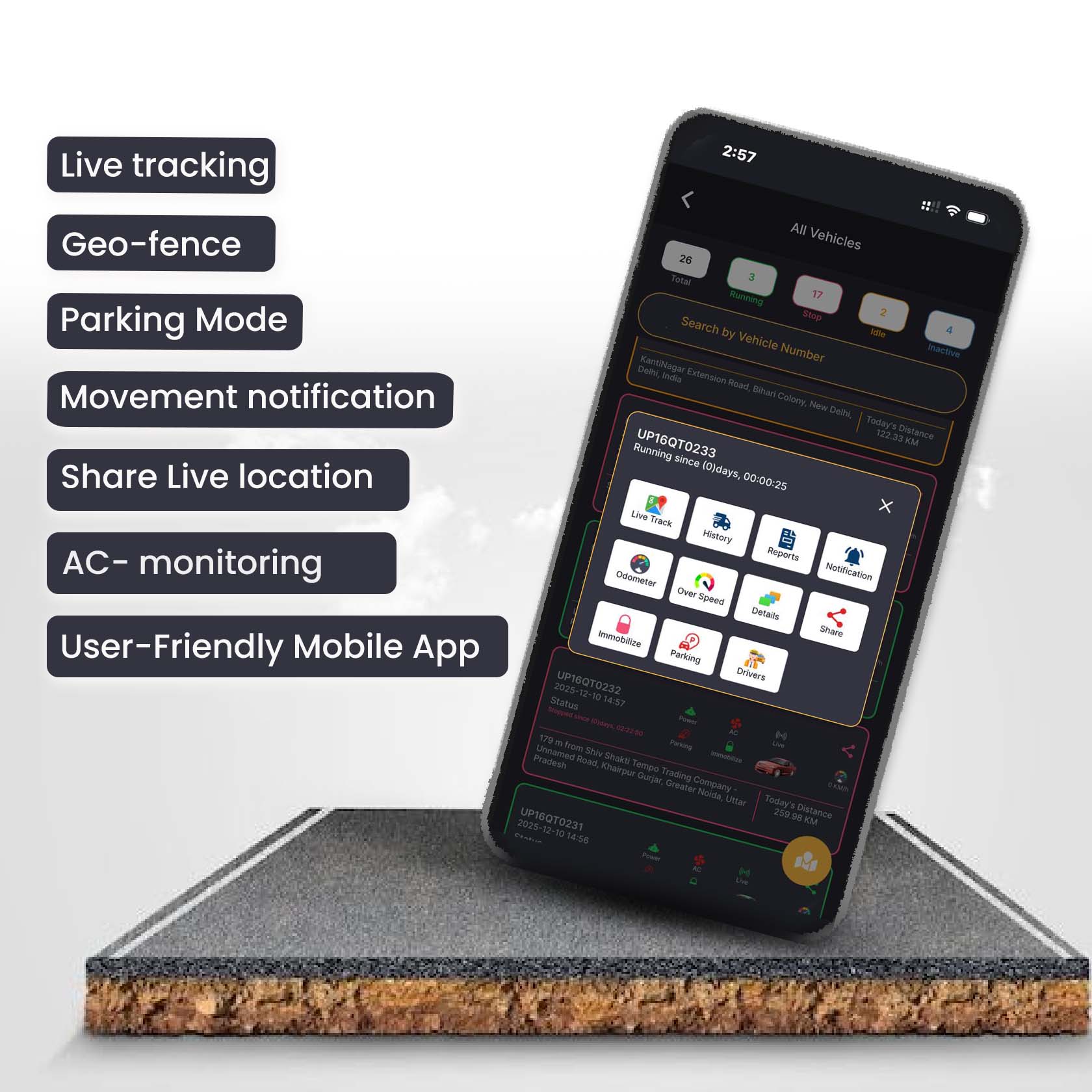 AC Gps Tracker for Car Ac On/off alert